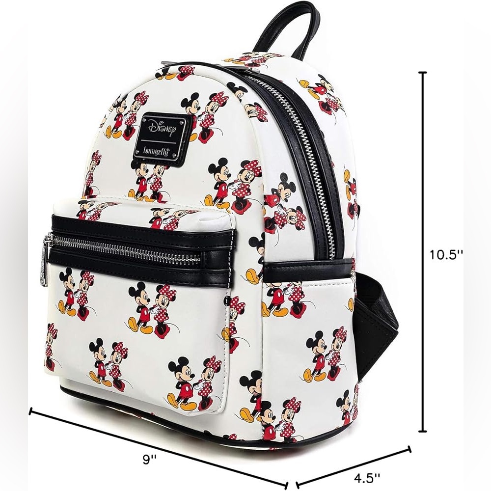 Loungefly classic Mickey & Minnie Mouse Backpack - Picture 3 of 7